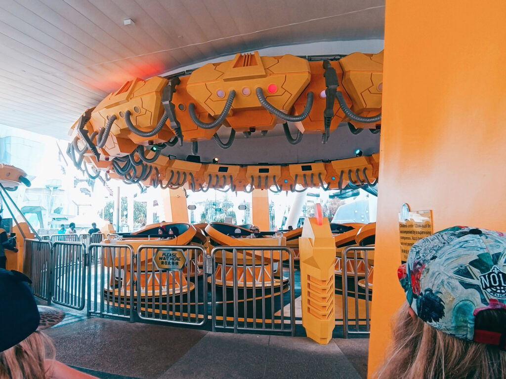 the Accelerator ride in Universal studios park Singapore